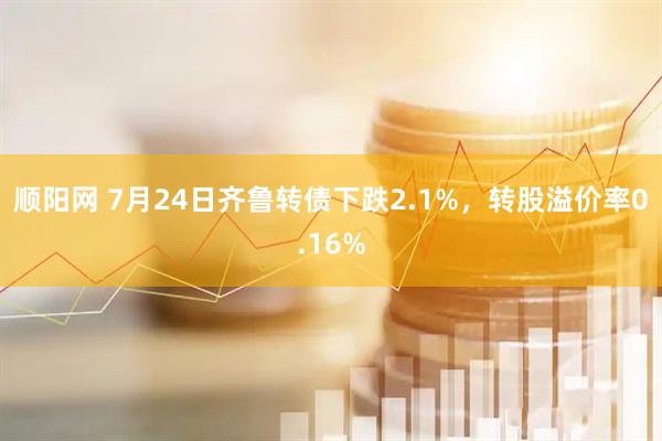 顺阳网 7月24日齐鲁转债下跌2.1%，转股溢价率0.16%